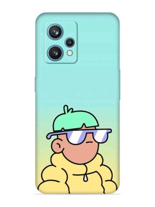 Doodles Cool Character Embossed Soft Silicone Case for Realme 9 (4G)