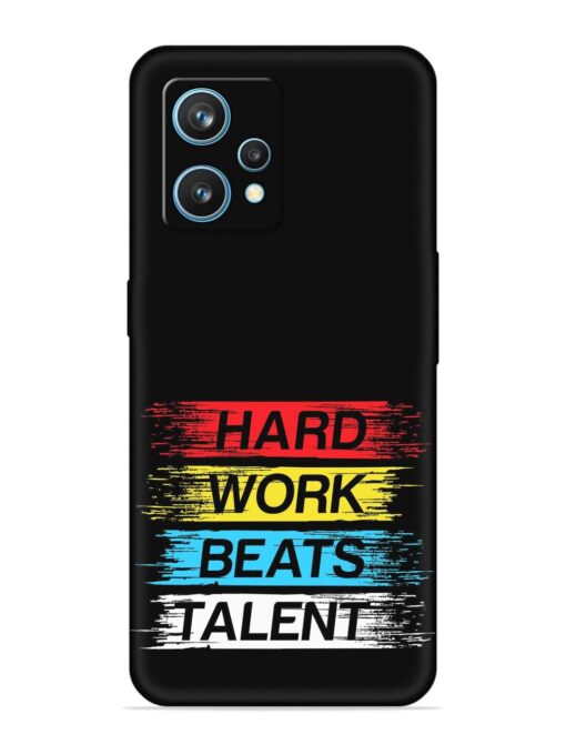 Hard Work Beats Embossed Soft Silicone Case for Realme 9 (4G)