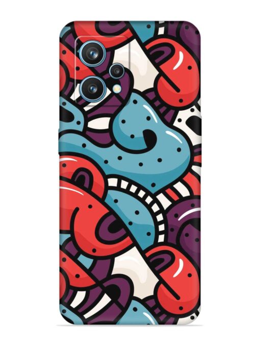 Seamless Backdrop Colorful Embossed Soft Silicone Case for Realme 9 (4G) Zapvi