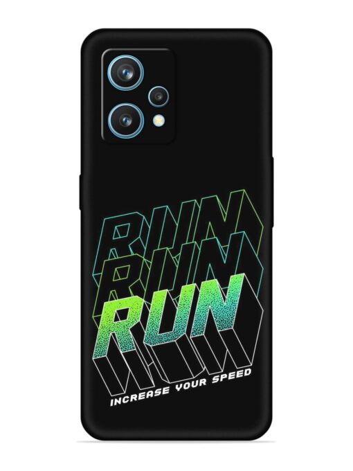 Run Embossed Soft Silicone Case for Realme 9 (4G)