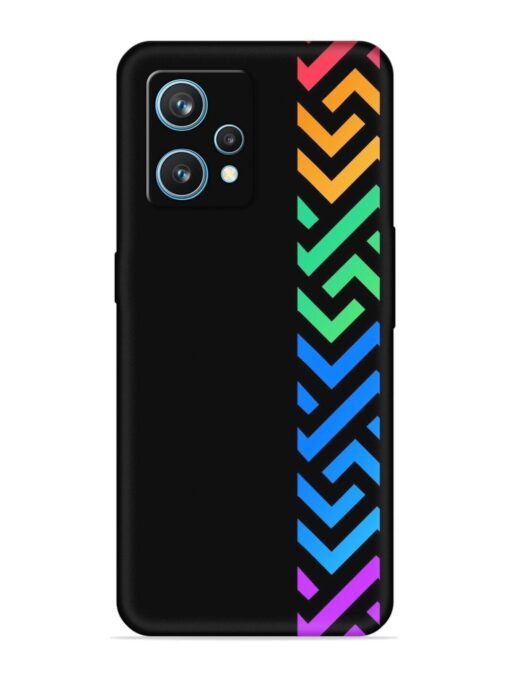 Colorshape Stripes Embossed Soft Silicone Case for Realme 9 (4G)