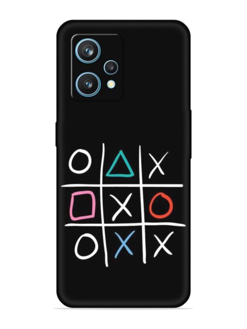 Super Neon Tic-Tac-Toe Embossed Soft Silicone Case for Realme 9 (4G) Zapvi