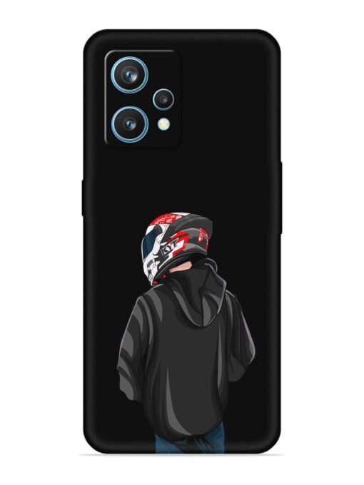 Motorcycle Rider Embossed Soft Silicone Case for Realme 9 (4G)