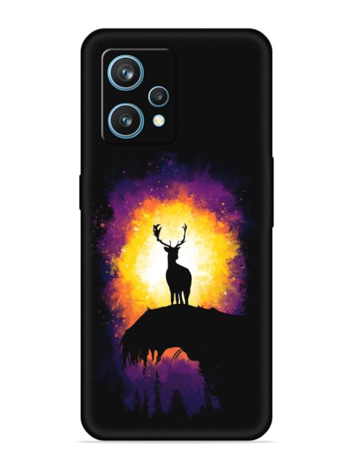 Elk Animal Art Embossed Soft Silicone Case for Realme 9 (4G)