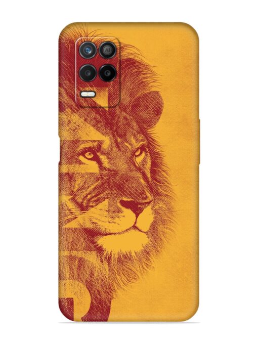 Gold Lion Crown Art Embossed Soft Silicone Case for Realme 9 (5G)