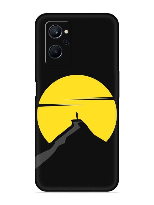 Black Ultra Vector Embossed Soft Silicone Case for Realme 9I (4G)