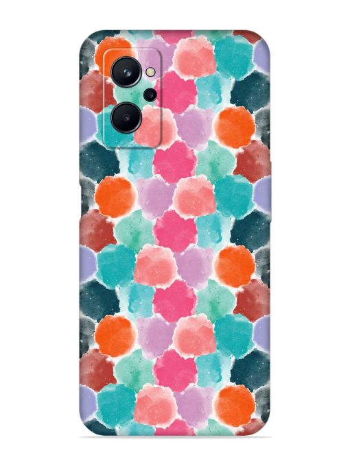 Colorful Seamless Pattern Embossed Soft Silicone Case for Realme 9I (4G) Zapvi