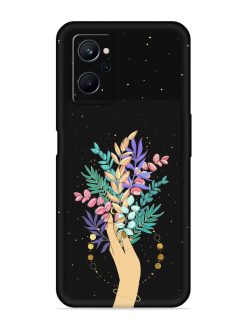Flower On Hand Embossed Soft Silicone Case for Realme 9I (4G)