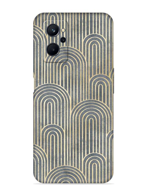 Art Deco Style Embossed Soft Silicone Case for Realme 9I (4G) Zapvi