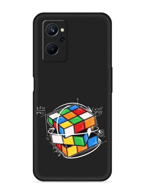 Cubik Vector Embossed Soft Silicone Case for Realme 9I (4G)