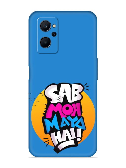 Sab Moh Moya Embossed Soft Silicone Case for Realme 9I (4G)