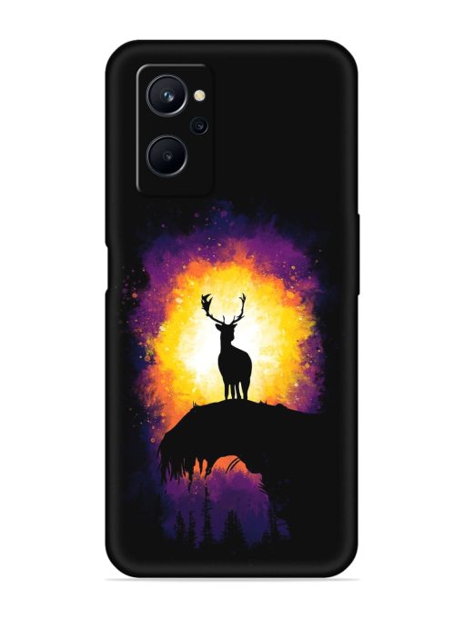 Elk Animal Art Embossed Soft Silicone Case for Realme 9I (4G) Zapvi