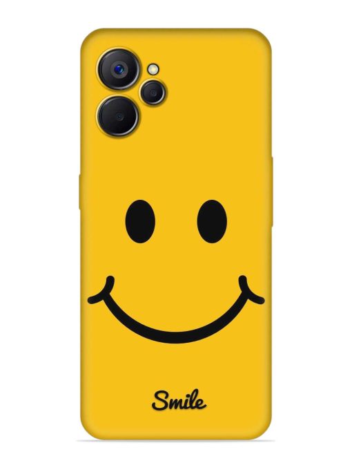 Yellow Smiley Embossed Soft Silicone Case for Realme 9I (5G)