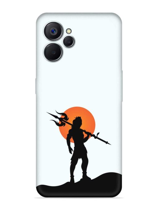 Lord Mahadev Trendy Embossed Soft Silicone Case for Realme 9I (5G)