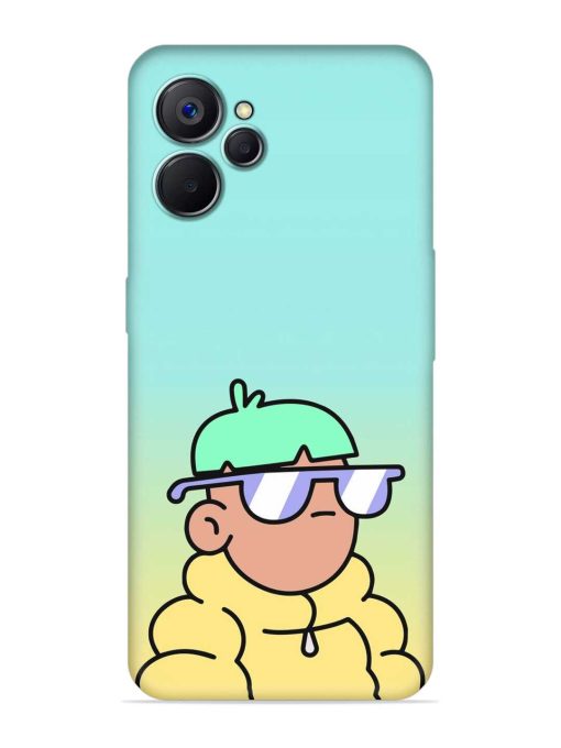 Doodles Cool Character Embossed Soft Silicone Case for Realme 9I (5G)