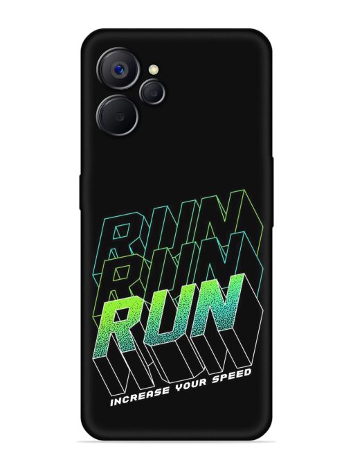 Run Embossed Soft Silicone Case for Realme 9I (5G)