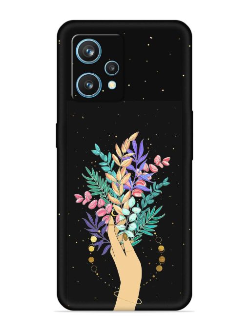 Flower On Hand Embossed Soft Silicone Case for Realme 9 Pro (5G) Zapvi