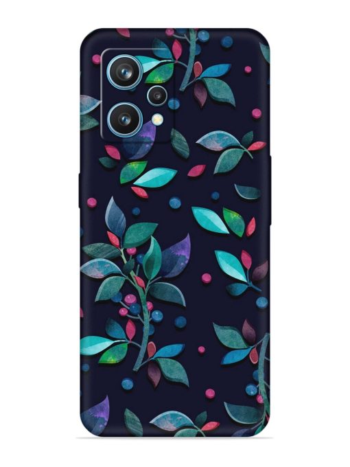 Decorative Watercolor Flower Embossed Soft Silicone Case for Realme 9 Pro (5G) Zapvi