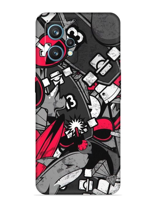 Fictional Doodle Embossed Soft Silicone Case for Realme 9 Pro Plus (5G)