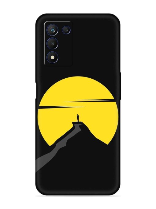 Black Ultra Vector Embossed Soft Silicone Case for Realme 9 Se (5G) Zapvi