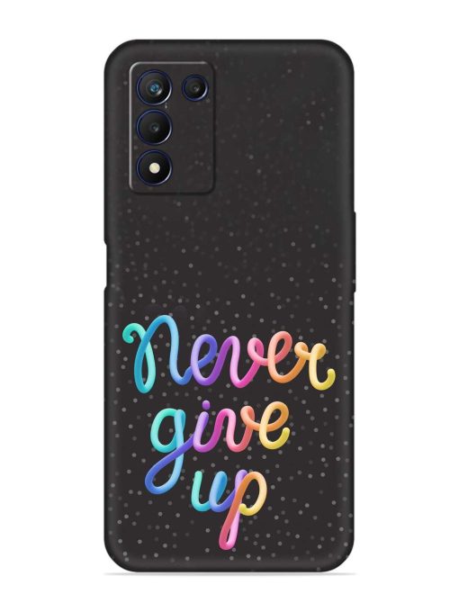 Colorful Stylized Rainbow Embossed Soft Silicone Case for Realme 9 Se (5G)