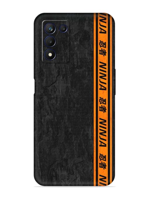 Ninja Srtips Embossed Soft Silicone Case for Realme 9 Se (5G)