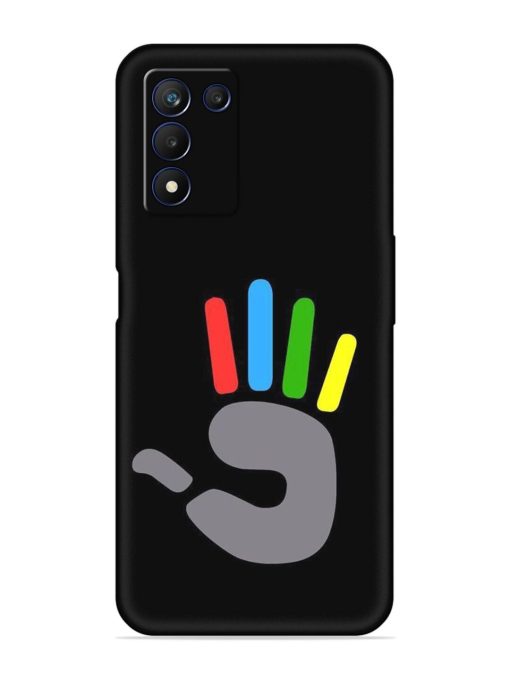 Palm Art Embossed Soft Silicone Case for Realme 9 Se (5G)