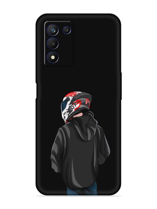 Motorcycle Rider Embossed Soft Silicone Case for Realme 9 Se (5G)