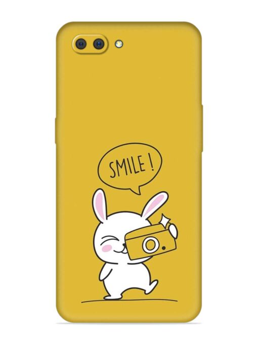 Hey Smile Please Embossed Soft Silicone Case for Realme C1 Zapvi