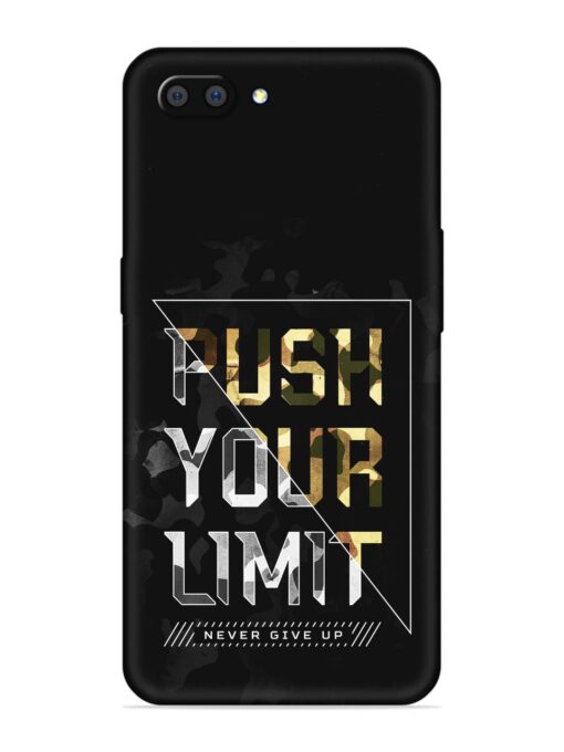 Push Your Limits Embossed Soft Silicone Case for Realme C1 Zapvi