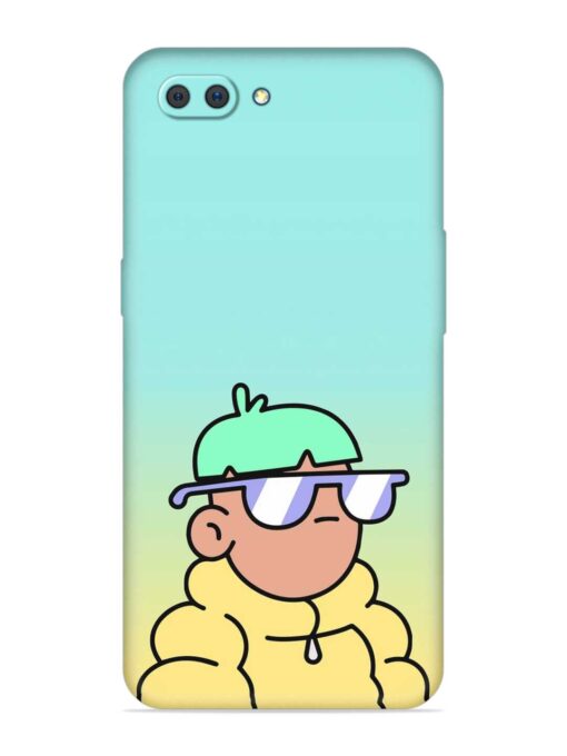 Doodles Cool Character Embossed Soft Silicone Case for Realme C1 Zapvi