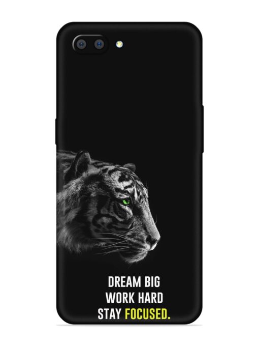 Dream Big Work Hard Embossed Soft Silicone Case for Realme C1 Zapvi