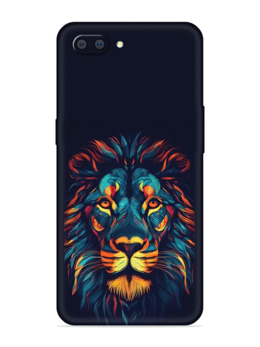 Colorful Lion Embossed Soft Silicone Case for Realme C1 Zapvi