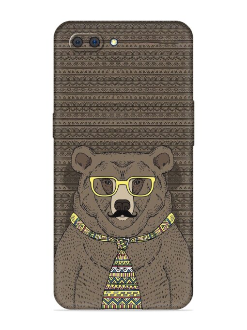 Grizzly Bear Embossed Soft Silicone Case for Realme C1 Zapvi