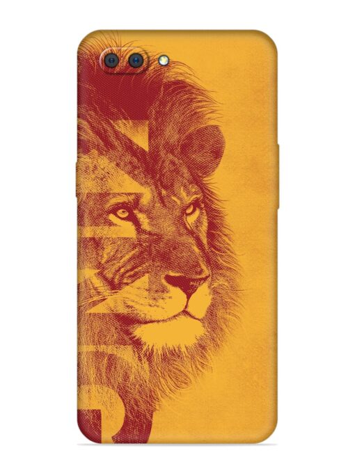 Gold Lion Crown Art Embossed Soft Silicone Case for Realme C1 Zapvi