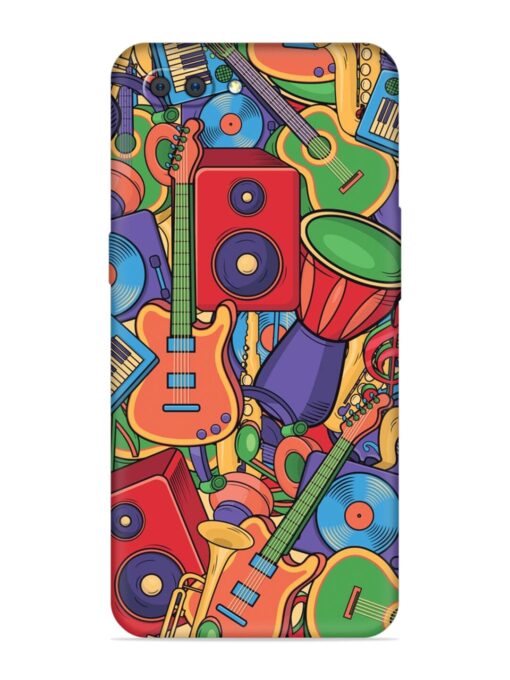 Colorful Music Art Embossed Soft Silicone Case for Realme C1 Zapvi