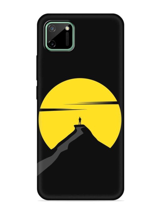 Black Ultra Vector Embossed Soft Silicone Case for Realme C11 (2020)