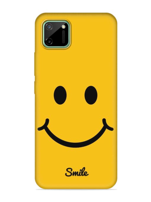 Yellow Smiley Embossed Soft Silicone Case for Realme C11 (2020) Zapvi