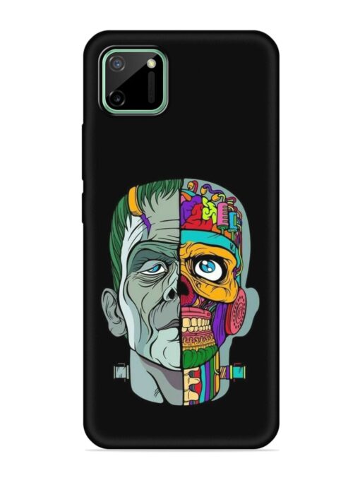 Men Vs Skull Embossed Soft Silicone Case for Realme C11 (2020)