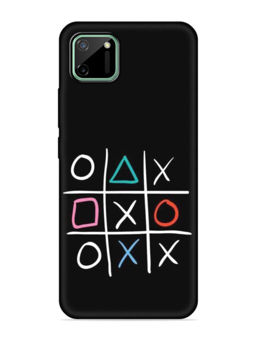 Super Neon Tic-Tac-Toe Embossed Soft Silicone Case for Realme C11 (2020) Zapvi