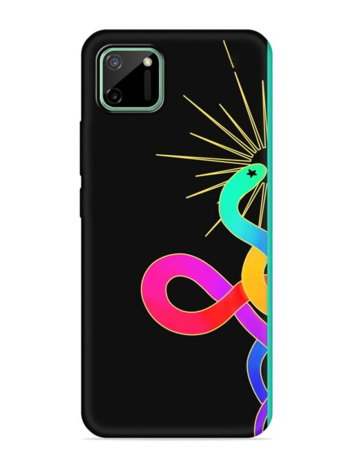 Art Geometric Abstraction Embossed Soft Silicone Case for Realme C11 (2020) Zapvi