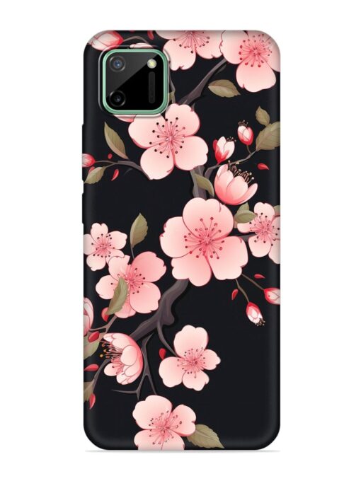 Cherry Blossom Embossed Soft Silicone Case for Realme C11 (2020)