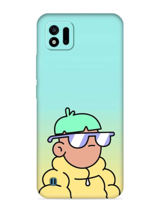 Doodles Cool Character Embossed Soft Silicone Case for Realme C11 (2021)