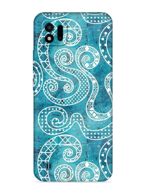 Vintage Curved Seamless Embossed Soft Silicone Case for Realme C11 (2021)