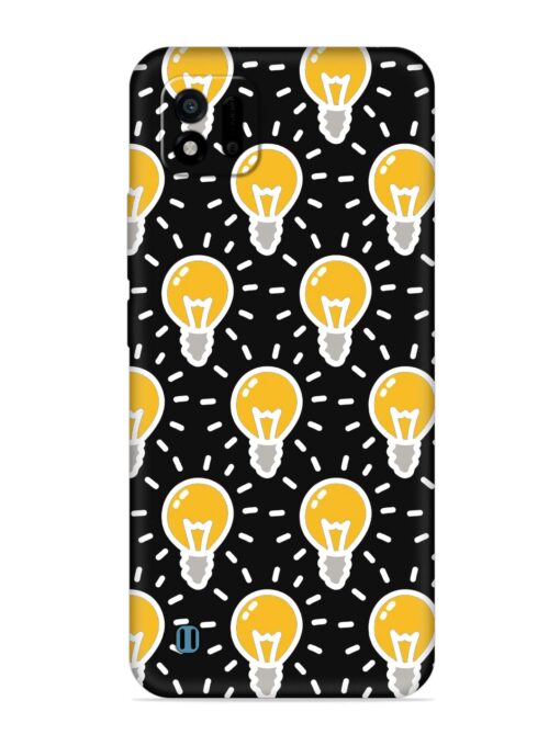 Light Bulb Seamless Embossed Soft Silicone Case for Realme C11 (2021)