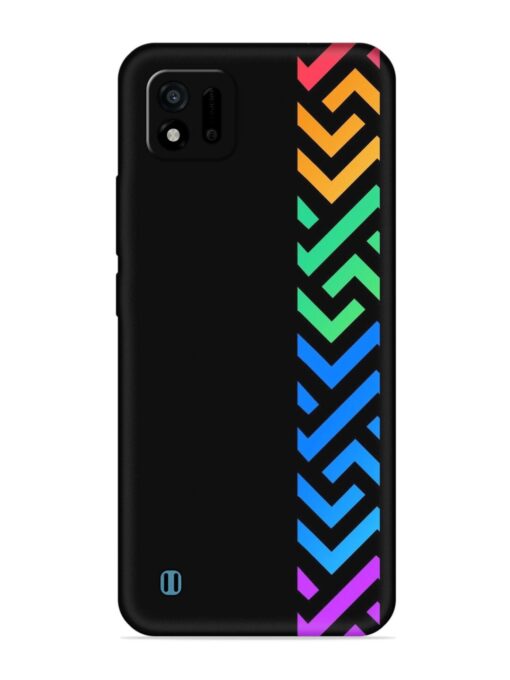 Colorshape Stripes Embossed Soft Silicone Case for Realme C11 (2021)