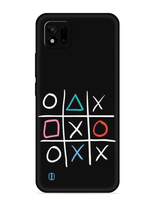 Super Neon Tic-Tac-Toe Embossed Soft Silicone Case for Realme C11 (2021) Zapvi