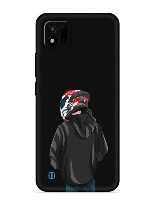 Motorcycle Rider Embossed Soft Silicone Case for Realme C11 (2021) Zapvi