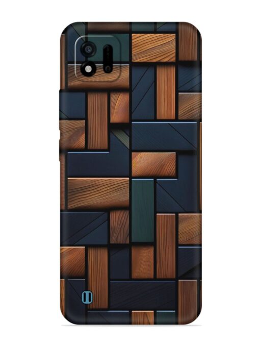 Wooden Background Cubes Embossed Soft Silicone Case for Realme C11 (2021) Zapvi