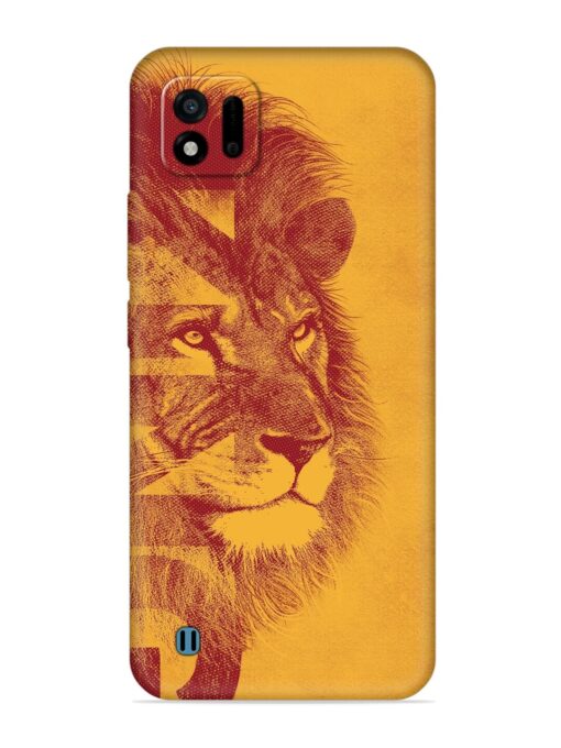 Gold Lion Crown Art Embossed Soft Silicone Case for Realme C11 (2021)